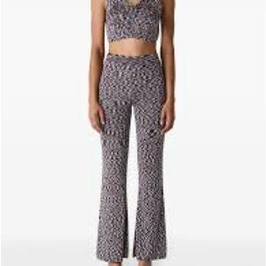 Missoni Black and White Patterned Flare Pant